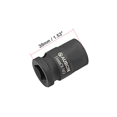 Harfington 3 Pcs 1/2-Inch Drive by 16mm Shallow Impact Socket, Cr-Mo, 6-Point, Metric