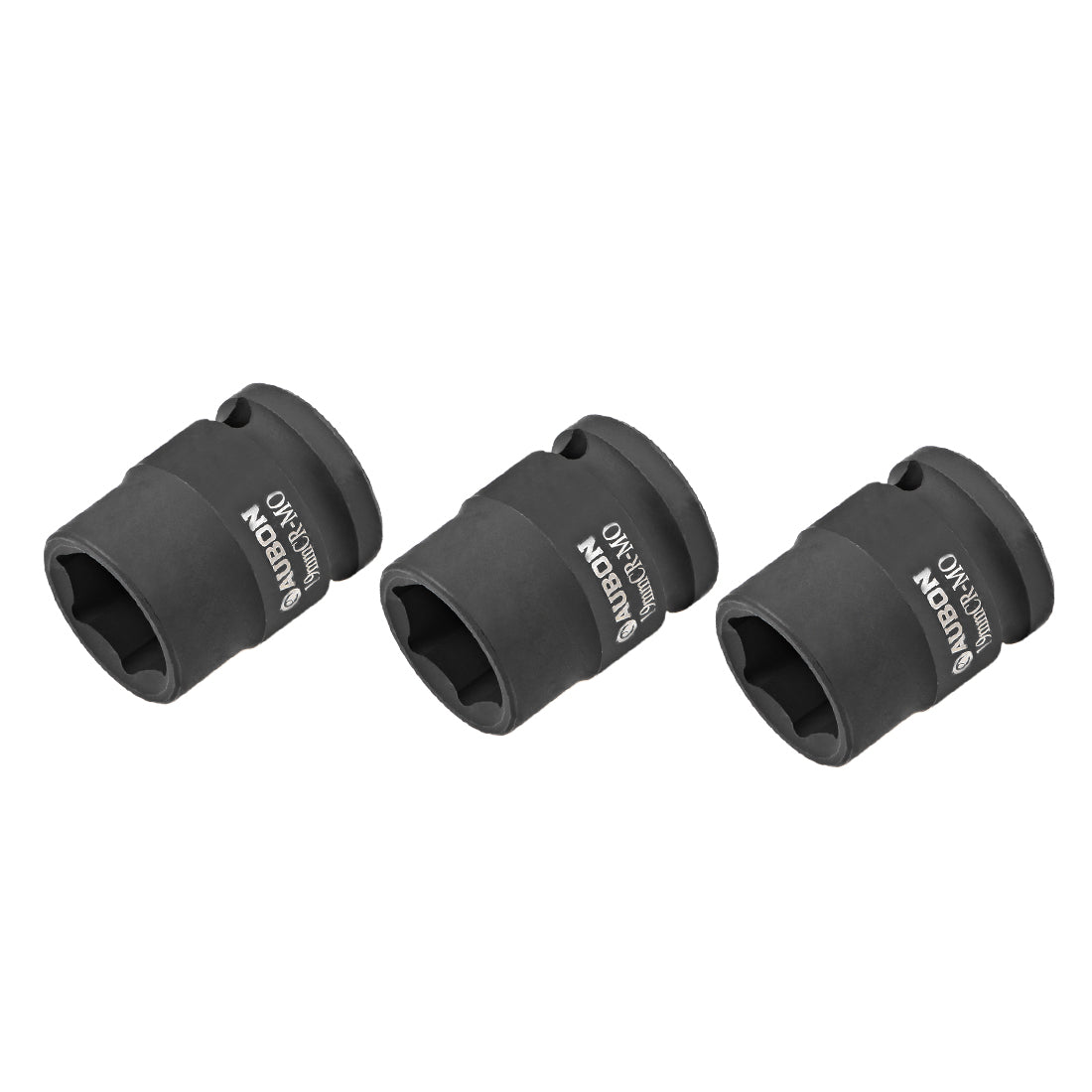 Harfington 3 Pcs 1/2-Inch Drive by 19mm Shallow Impact Socket, Cr-Mo, 6-Point, Metric