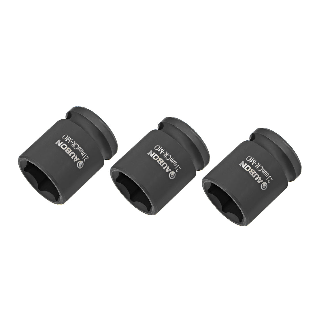Harfington 3 Pcs 1/2-Inch Drive by 21mm Shallow Impact Socket, Cr-Mo, 6-Point, Metric