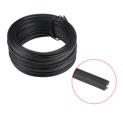 Harfington 138 Feet Plastic Twist Ties Reusable Cable Cord Wire Ties Black