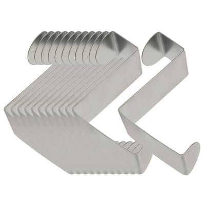 Harfington 12pcs Z Shaped Hook Stainless Steel for Kitchenware Pot Utensil Coat Holder
