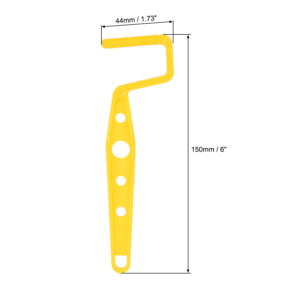 Harfington Mini Paint Roller Frame 2 Inches Plastic Grip for Wall Painting Repair, Yellow