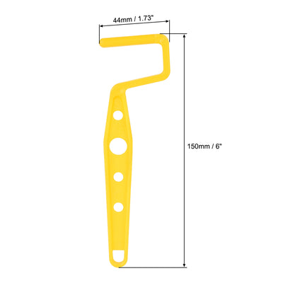 Harfington Mini Paint Roller Frame 2 Inches Plastic Grip for Wall Painting Repair, Yellow