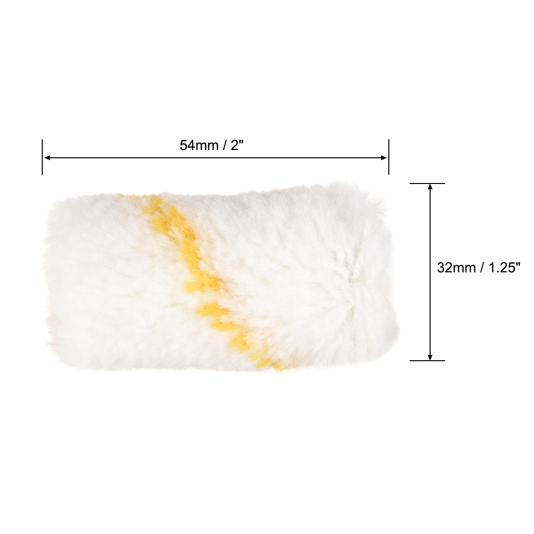 Harfington Paint Roller Cover 2 Inch 5cm Mini Acrylic Fiber Brush for Household Wall Painting Treatment 2pcs