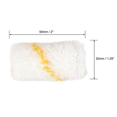 Harfington Paint Roller Cover 2 Inch 5cm Mini Acrylic Fiber Brush for Household Wall Painting Treatment 2pcs