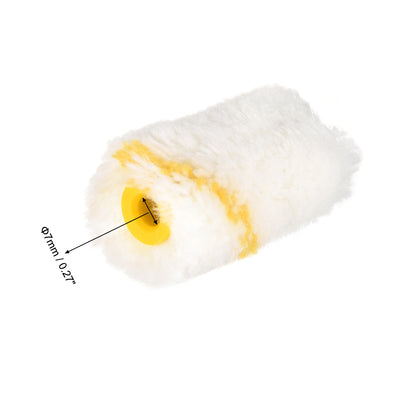 Harfington Paint Roller Cover 2 Inch 5cm Mini Acrylic Fiber Brush for Household Wall Painting Treatment 2pcs