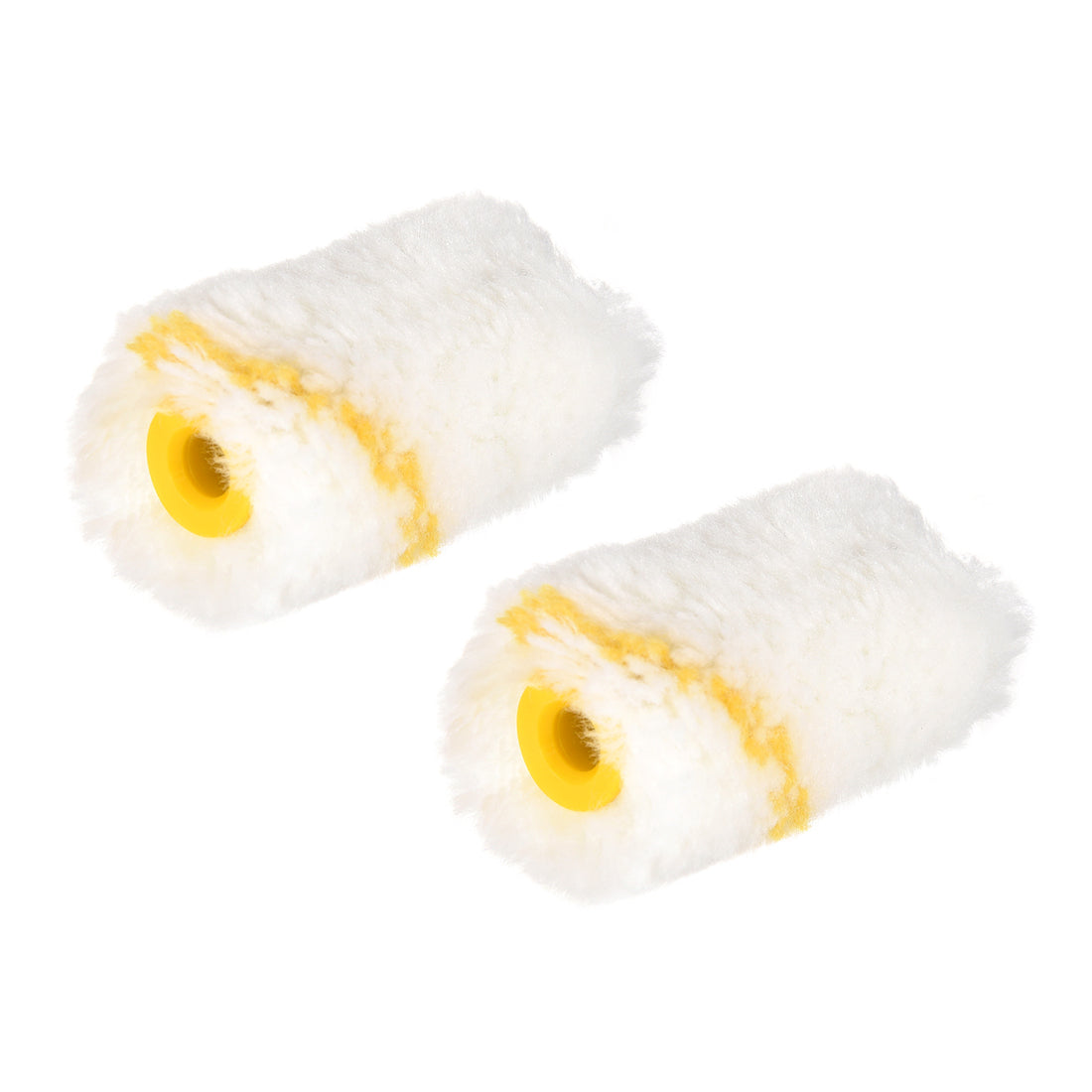 Harfington Paint Roller Cover 2 Inch 5cm Mini Acrylic Fiber Brush for Household Wall Painting Treatment 2pcs