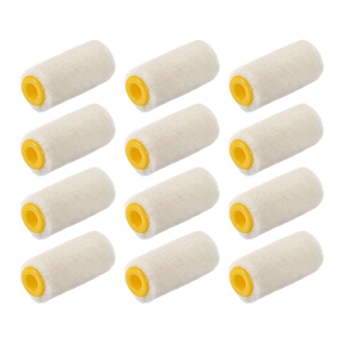 Harfington Paint Roller Cover 2 Inch 5cm Mini Wool Brush for Household Wall Painting Treatment 12pcs