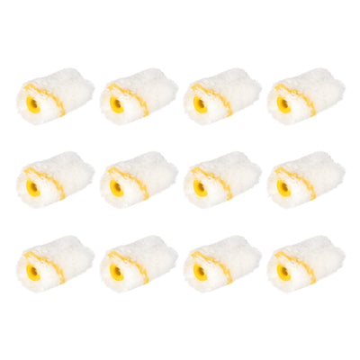 Harfington Paint Roller Cover 2 Inch 5cm Mini Acrylic Fiber Brush for Household Wall Painting Treatment 12pcs