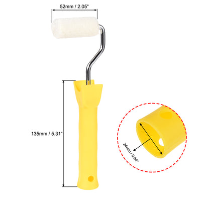 Harfington Paint Roller Brush 2 Inch for Household Wall Painting Treatment with Plastic Handle