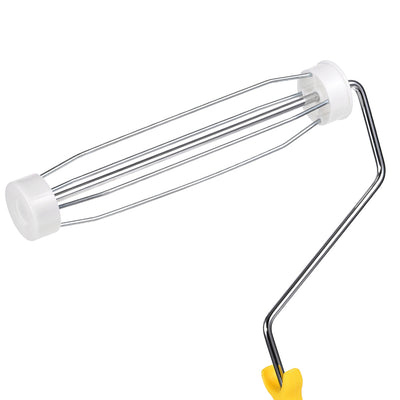 Harfington 4 Wire Cage Paint Roller Frame 9 Inch Thread Handle for Wall Repair Painting