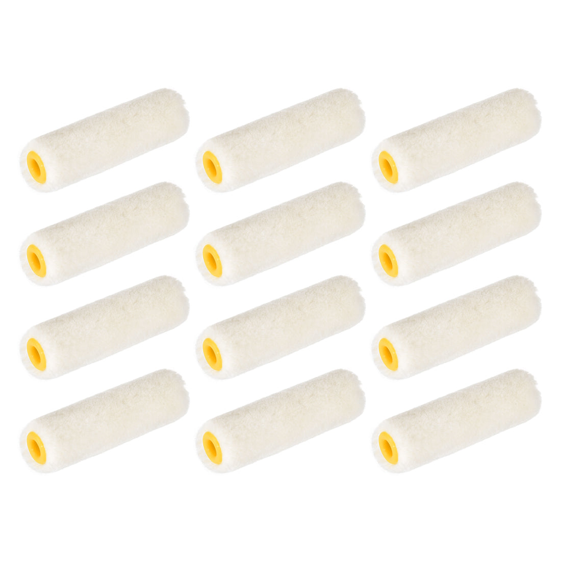 Harfington Paint Roller Cover 3 Inch 76mm Mini Wool Brush for Household Wall Painting Treatment 12pcs