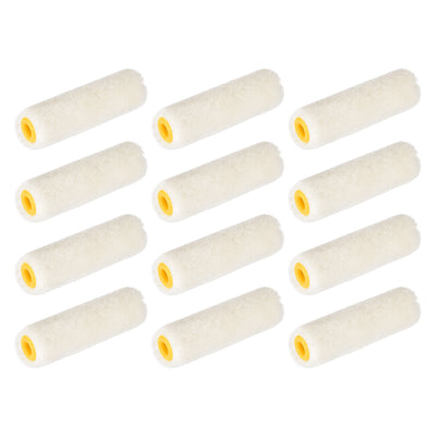 Harfington Paint Roller Cover 3 Inch 76mm Mini Wool Brush for Household Wall Painting Treatment 12pcs