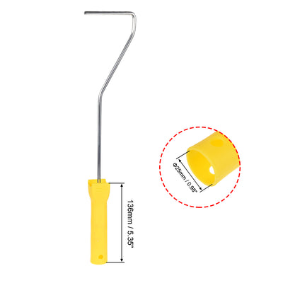 Harfington Mini Paint Roller Frame 4 Inch Plastic Handle 41cm for Wall Repair Painting
