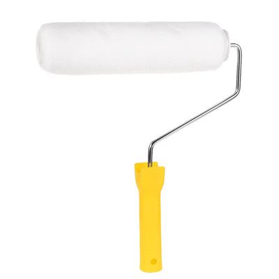 Harfington Polyester Paint Roller Brush 9 Inch 228mm for Household Wall Painting Treatment with 4 Wire Cage and Plastic Handle