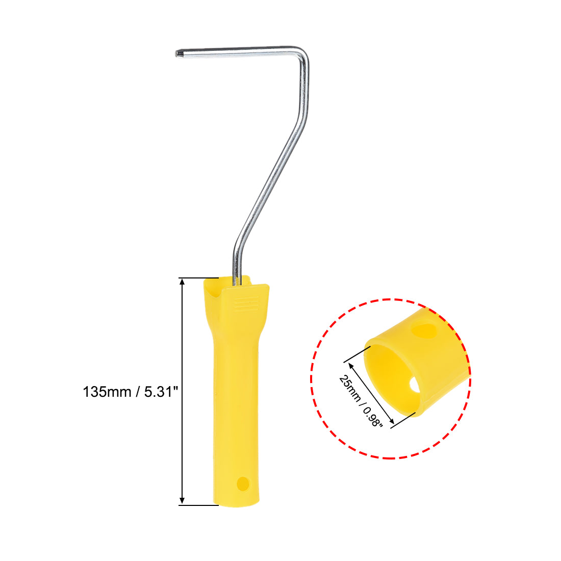 Harfington 10xPaint Roller Brush 4 Inch 10cm for Household Wall Painting Treatment with 1xPlastic Handle