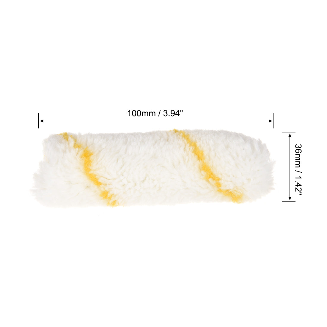 Harfington 10xPaint Roller Brush 4 Inch 10cm for Household Wall Painting Treatment with 1xPlastic Handle