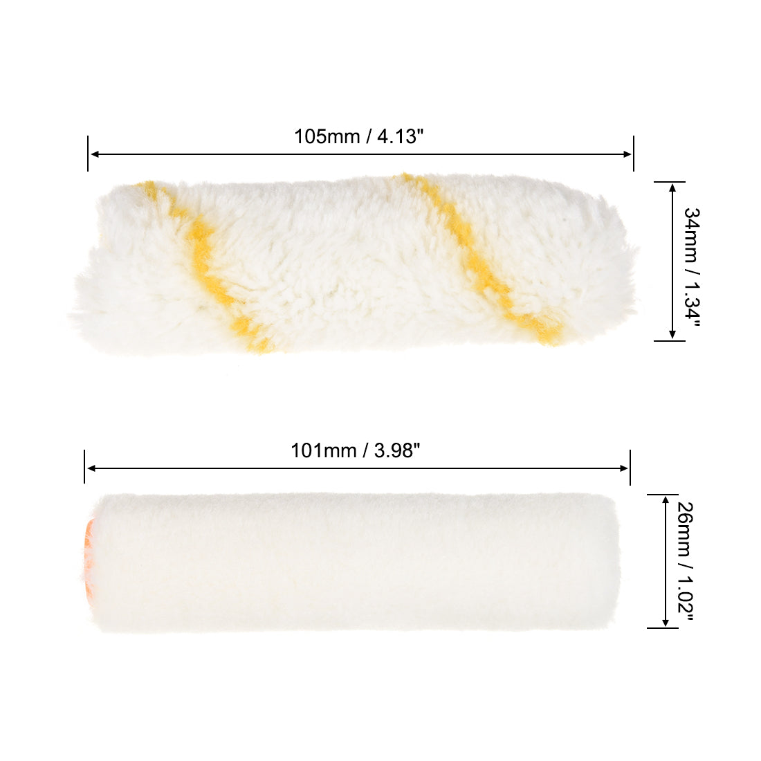 Harfington Paint Roller Brush Kit 4-In 10cm  for Household Painting,Total 10 Piece Roller