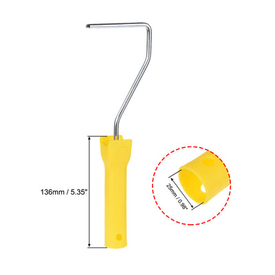 Harfington Paint Roller Kit, 4 Inch 5xPaint Roller Covers, 1xPaint Roller Frame, 1xPaint Roller Tray, 8Pcs