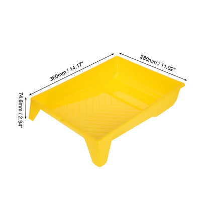 Harfington Paint Roller Kit, 9 Inch 2xPaint Roller Covers, 1xPaint Roller Frame, 1xPaint Roller Tray, 4 in 1 Set