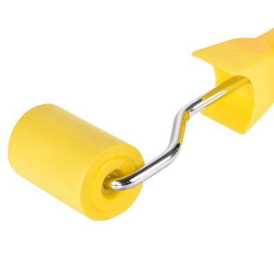 Harfington Nitrile Rubber Paint Roller Brush 2 Inch 5cm for Household Wall Painting Treatment with Plastic Handle Yellow