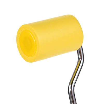 Harfington Nitrile Rubber Paint Roller Brush 2 Inch 5cm for Household Wall Painting Treatment with Plastic Handle Yellow