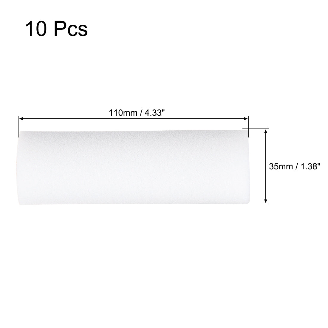 Harfington Paint Roller Cover 4.5 Inch 111mm Mini Sponge Brush for Household Wall Painting Treatment 10pcs