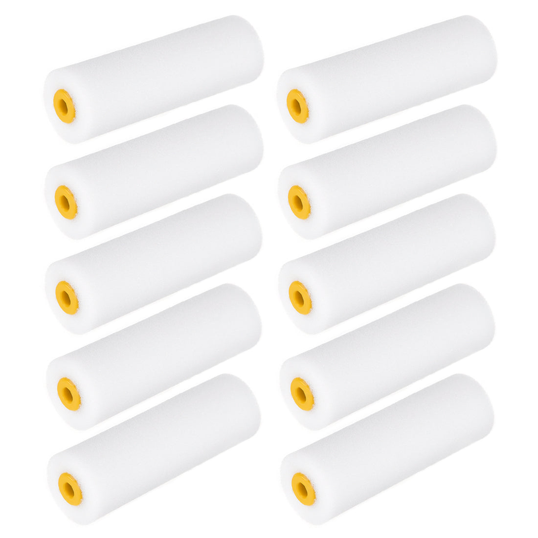 Harfington Paint Roller Cover 4.5 Inch 111mm Mini Sponge Brush for Household Wall Painting Treatment 10pcs