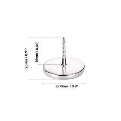 Harfington Crystal Upholstery Nails Furniture Tacks 22.8mm Dia Head 16mm Length Shank , 20 Pcs
