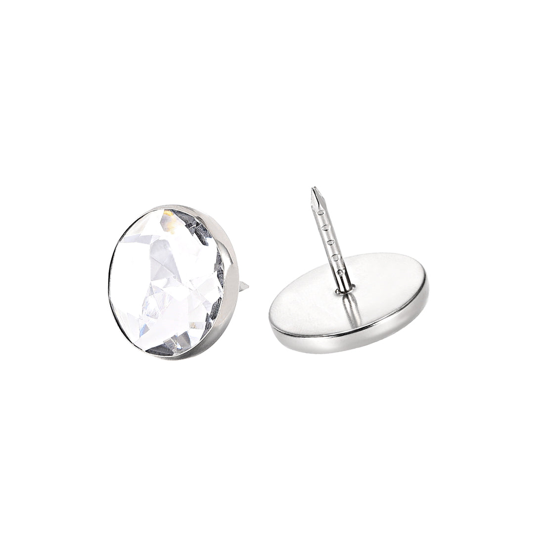 Harfington Crystal Upholstery Nails Furniture Tacks 22.8mm Dia Head 16mm Length Shank , 50 Pcs