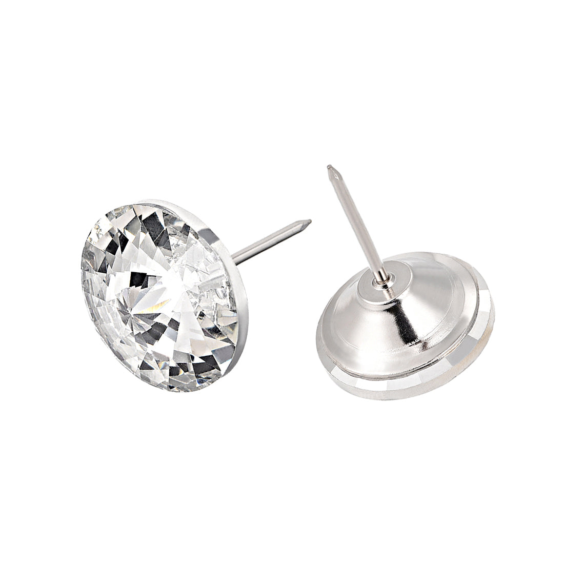 Harfington Crystal Upholstery Nails Furniture Tacks 16mm Dia Head 15mm Length Shank , 30 Pcs