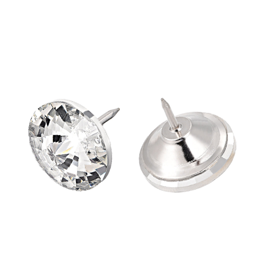 Harfington Crystal Upholstery Nails Furniture Tacks 16mm Dia Head 15mm Length Shank , 50 Pcs