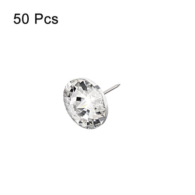 Harfington Crystal Upholstery Nails Furniture Tacks 20mm Dia Head 21mm Length Shank , 50 Pcs