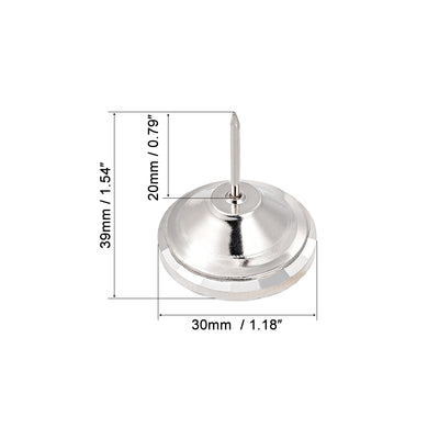 Harfington Crystal Upholstery Nails Furniture Tacks 30mm Dia Head 20mm Length Shank , 20 Pcs