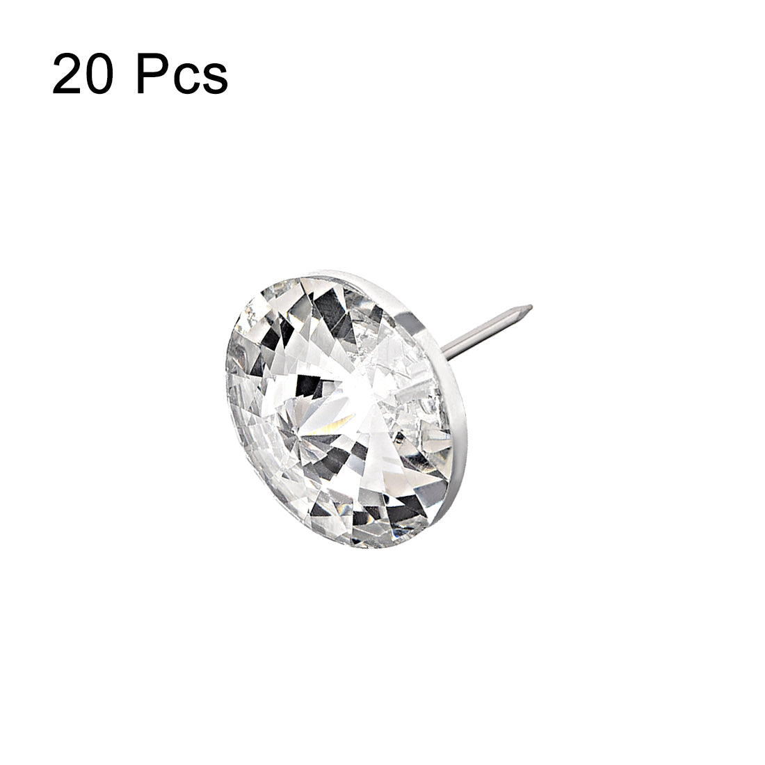 Harfington Crystal Upholstery Nails Furniture Tacks 30mm Dia Head 20mm Length Shank , 20 Pcs