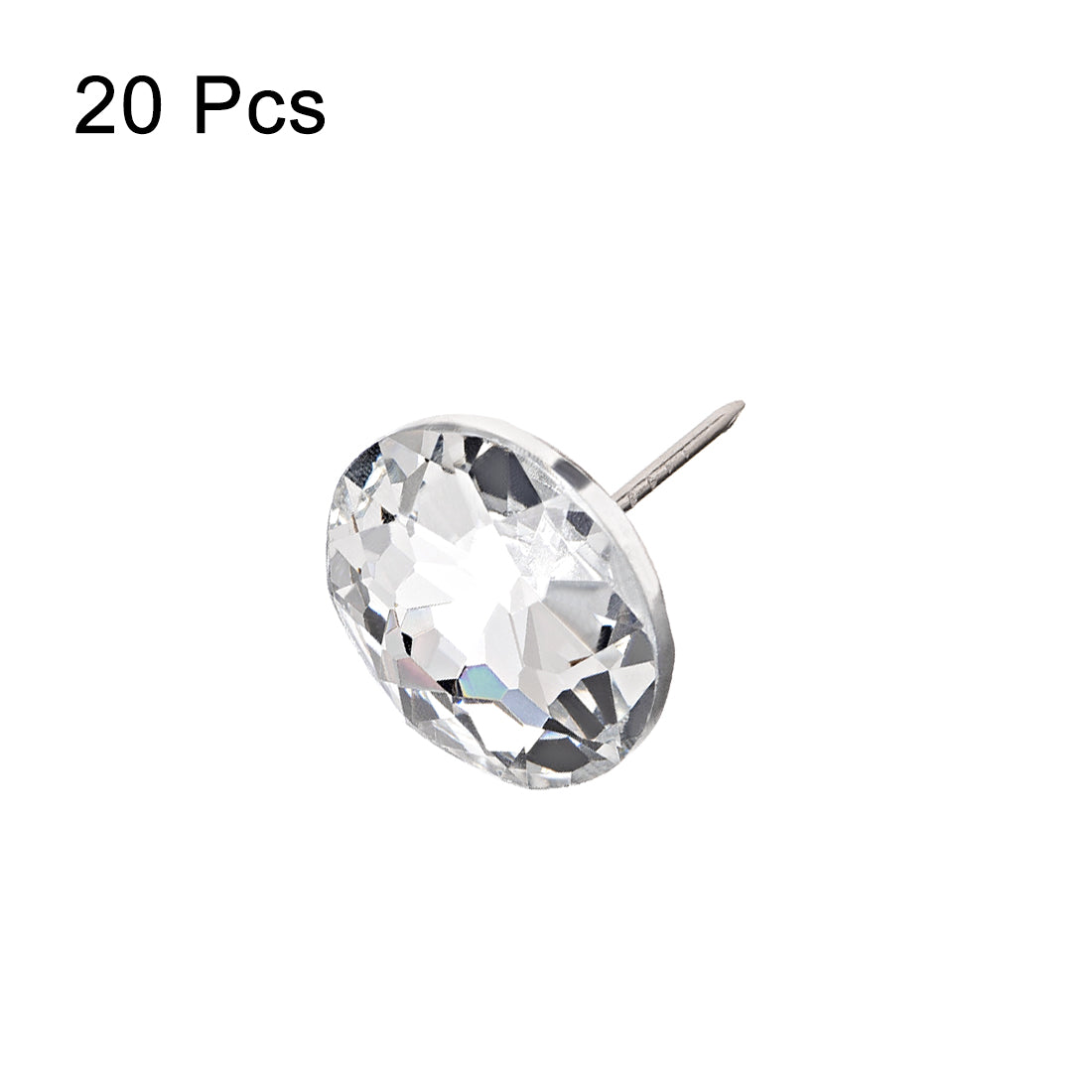 Harfington Crystal Upholstery Nails Furniture Tacks 30mm Dia Head 36mm Total Length , 20 Pcs