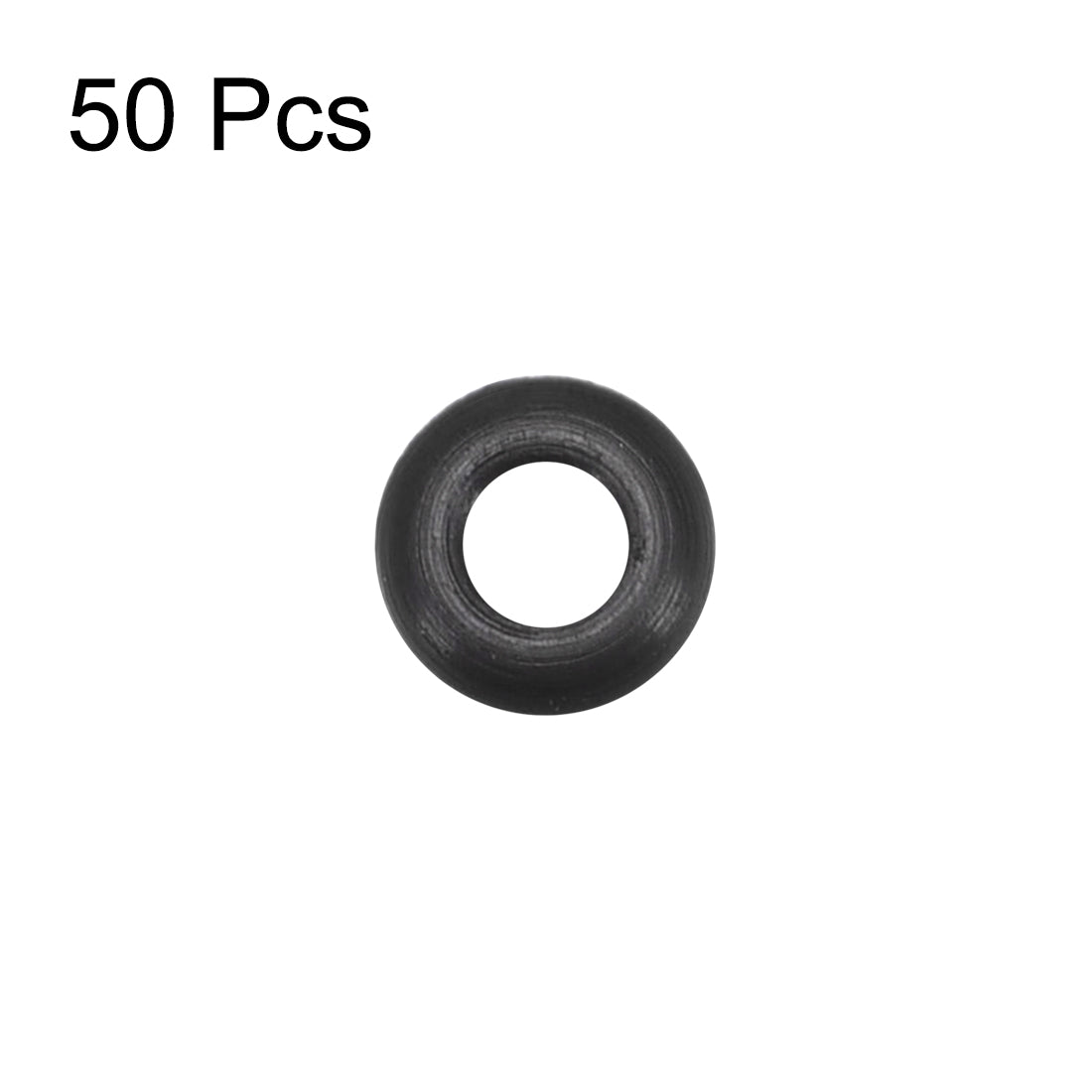 Harfington Fluorine Rubber O Rings, 3.1mm Width, Seal Gasket Black 50 Pcs