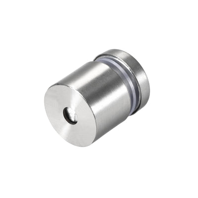 Harfington Glass Standoff Mount Stainless Steel Wall Standoff Holder Advertising Nails 16mm Dia 23mm Length with Mounting Screws , 20 Pcs