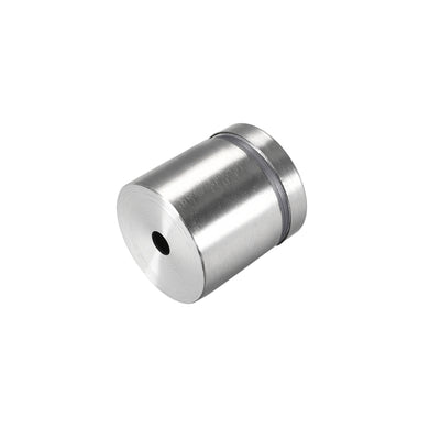 Harfington Glass Standoff Mount Stainless Steel Wall Standoff Holder Advertising Nails 25mm Dia 27mm Length with Mounting Screws , 10 Pcs