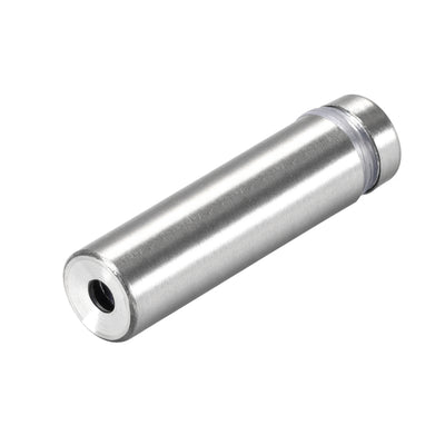 Harfington Glass Standoff Mount Stainless Steel Wall Standoff Holder Advertising Nails 25mm Dia 103mm Length with Mounting Screws , 2 Pcs