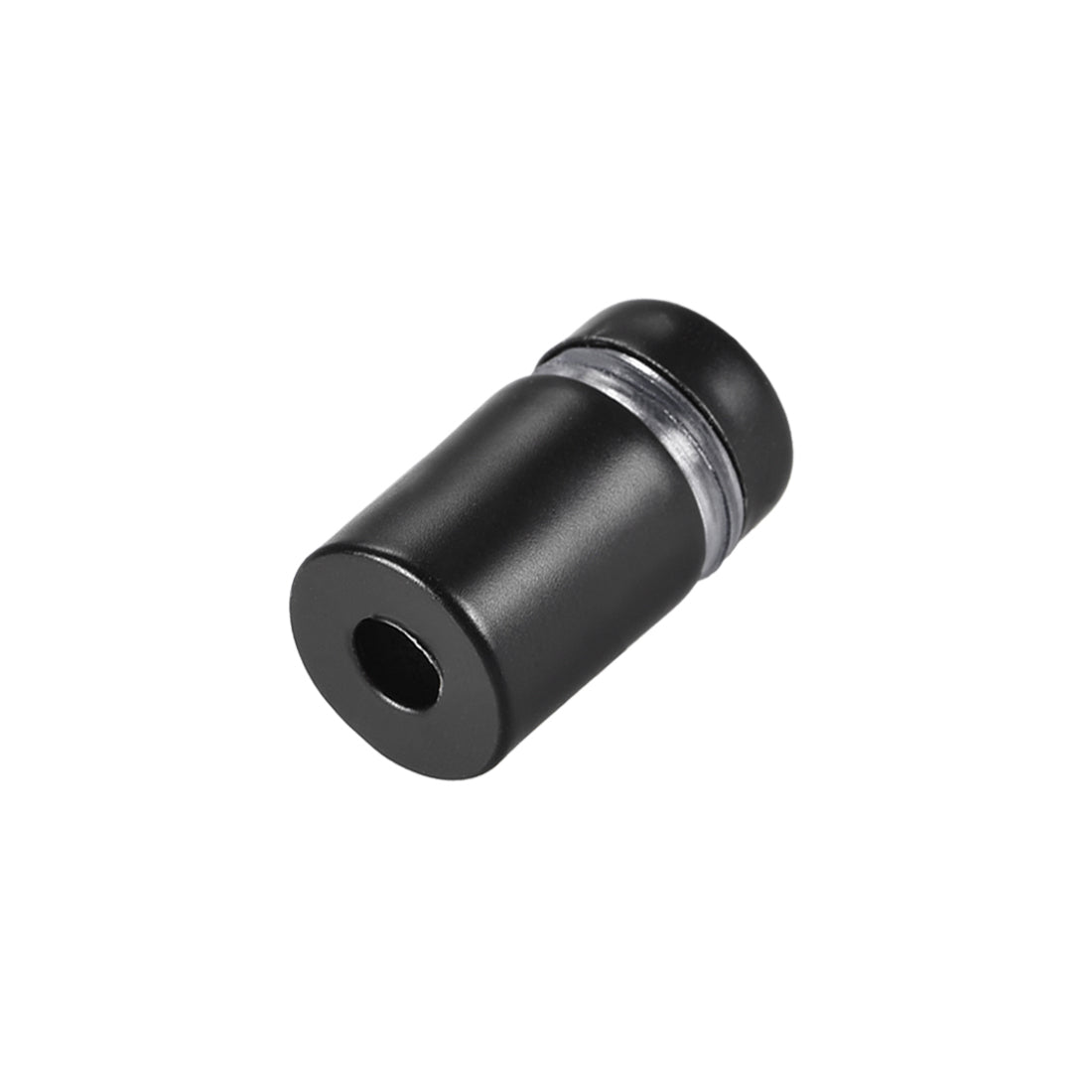 Harfington Glass Standoff Mount Stainless Steel Wall Standoff Holder Advertising Nails 12mm Dia 23mm Length Black with Screws , 6 Pcs