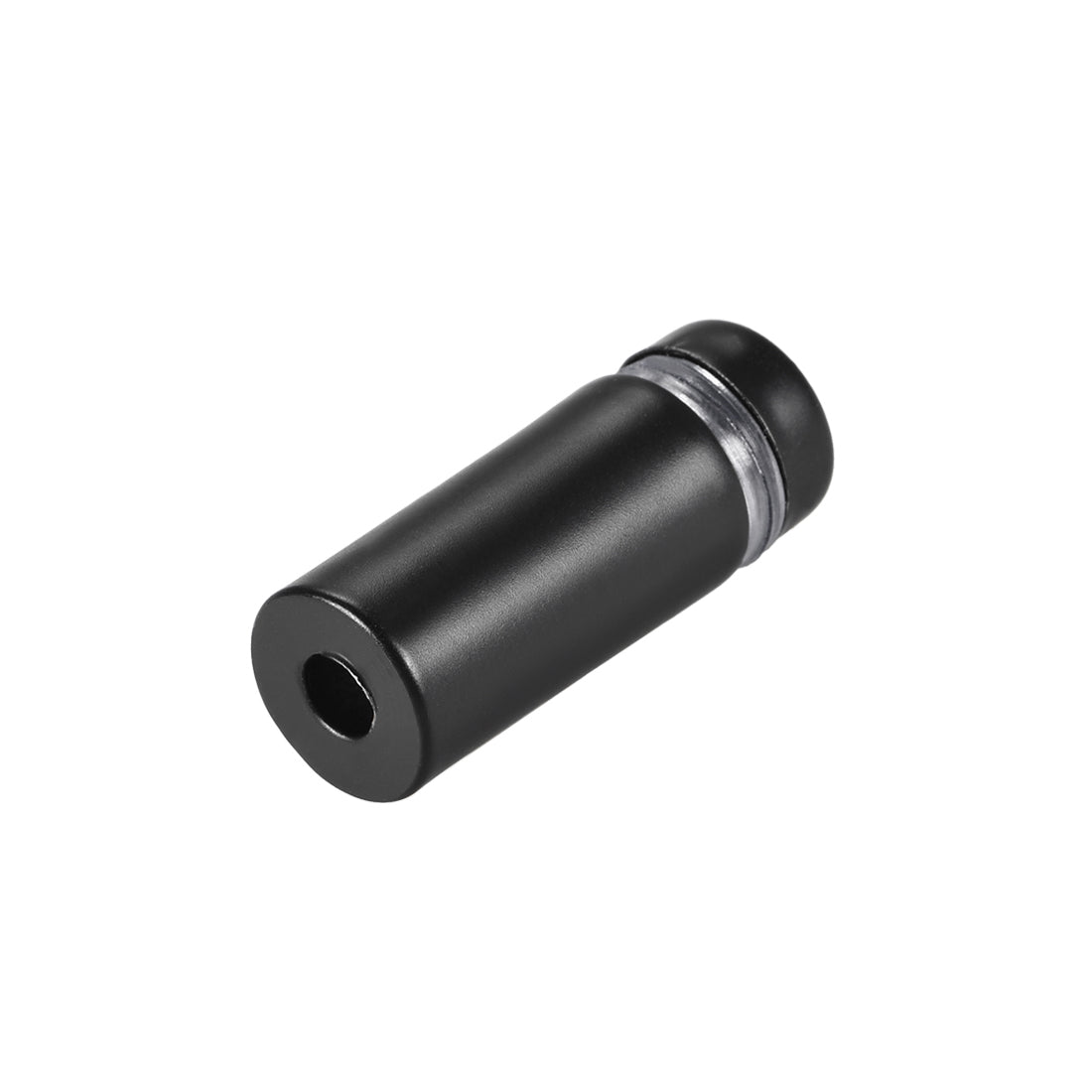 Harfington Glass Standoff Mount Stainless Steel Wall Standoff Holder Advertising Nails 12mm Dia 33mm Length Black with Screws , 4 Pcs