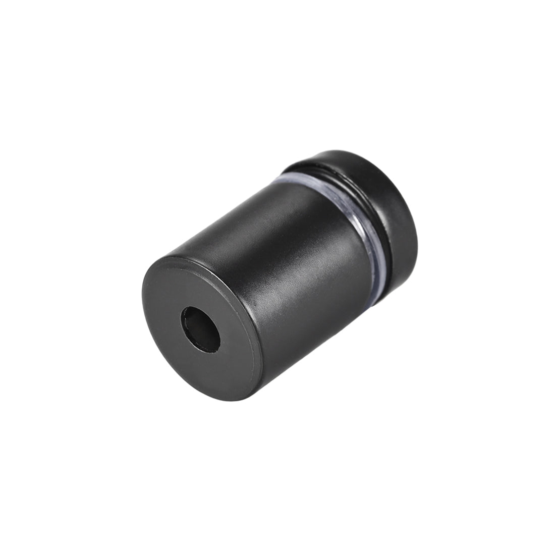 Harfington Glass Standoff Mount Stainless Steel Wall Standoff Holder Advertising Nails 16mm Dia 27mm Length Black with Screws , 4 Pcs