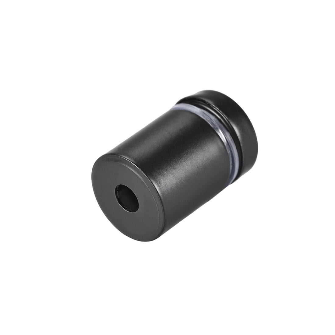 Harfington Glass Standoff Mount Stainless Steel Wall Standoff Holder Advertising Nails 16mm Dia 27mm Length Black with Screws , 6 Pcs