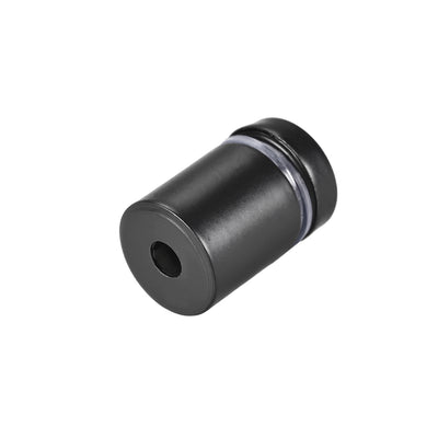 Harfington Glass Standoff Mount Stainless Steel Wall Standoff Holder Advertising Nails 16mm Dia 27mm Length Black with Screws , 6 Pcs