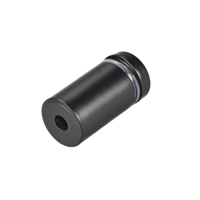 Harfington Glass Standoff Mount Stainless Steel Wall Standoff Holder Advertising Nails 16mm Dia 32mm Length Black with Screws , 6 Pcs