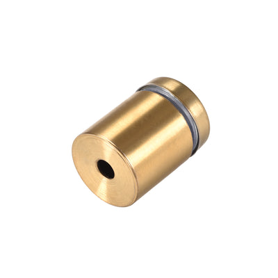 Harfington Glass Standoff Mount Stainless Steel Wall Standoff Holder Advertising Nails 19mm Dia 26mm Length Golden with Screws , 4 Pcs