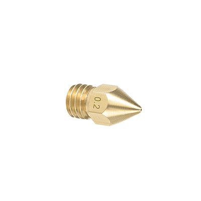 Harfington 0.2mm 3D Printer Nozzle, Fit for MK8, for 1.75mm Filament Brass 20pcs