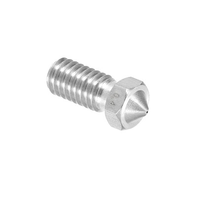 Harfington 0.4mm 3D Printer Nozzle, Fit for V6, for 1.75mm Filament Stainless Steel pcs