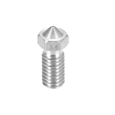Harfington 0.4mm 3D Printer Nozzle, Fit for V6, for 1.75mm Filament Stainless Steel pcs